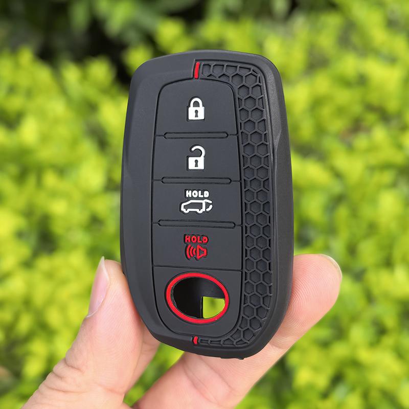 Silicone Auto Remote Car Key Case Cover For Toyota CHR Hilux Fortuner Land Cruiser 200 Camry Corolla Crown RAV4 Highland