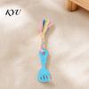 Interactive Knot Pulling Toys Spatula Shaped Dog Chew Toy with Braided Fabric Rope, Puppy Teething Rope for Medium Dogs Toy, Pet Molar Small