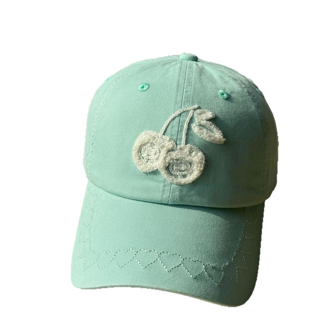Korean-style Spring-summer Thin New Soft-top Baseball Cap for Women, Embroidered, Trendy Couple's Sunshade Cap That Makes the Face Look Smaller