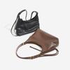 Qiu Zhen Genuine Leather Double Ear Hobo Bag - Retro Large Capacity Shoulder & Crossbody for Women