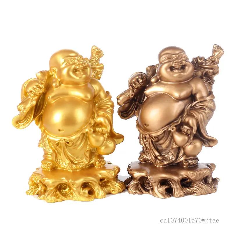Statua Creativa del Buddha Maitreya, Decorazione Scultorea, Casa, Soggiorno, Ufficio, Artigianato in Resina Regalo, Fengshui, 1 Pezzo