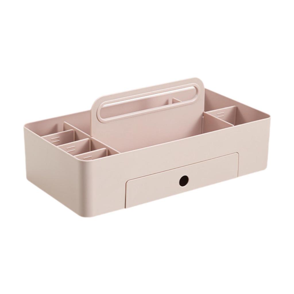 Tragbare Box 8 Fächer Kosmetikhalter Bürobedarf Arbeitsplatte Make-up Schreibtisch Badezimmer Multifunktionaler Caddy Organizer
