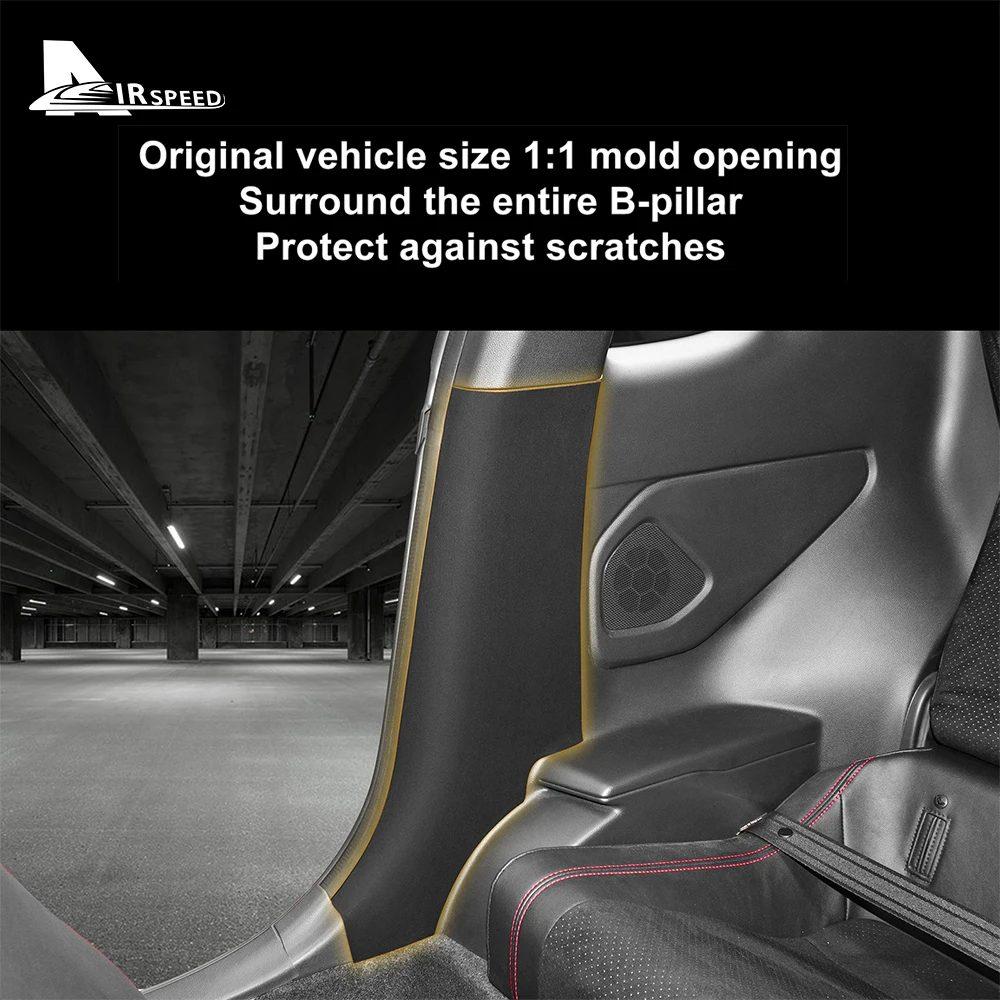 Suede Sticker For Subaru BRZ Toyota GR86 2021 2022 2023 2024 B-pillar Protect Material Pad Cushion Interior Accessories RHD LHD