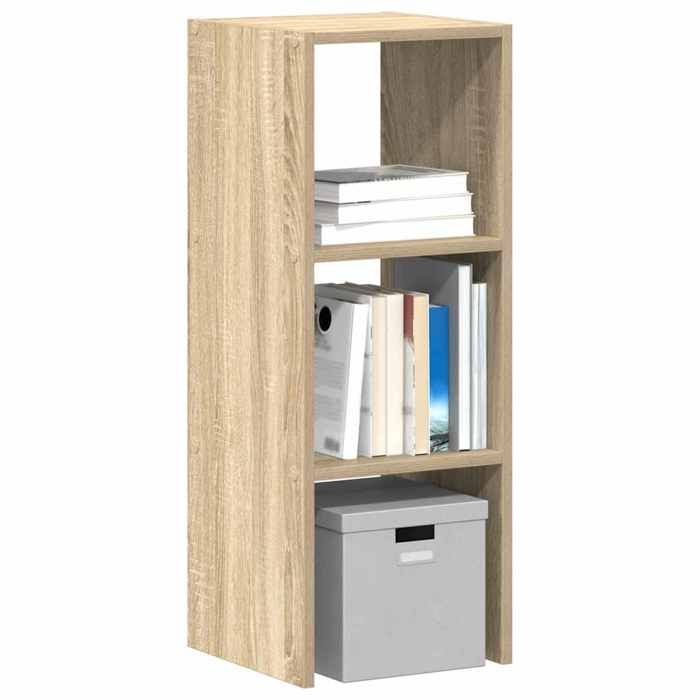 VidaXL Stackable Bookcase Sonoma Oak 30x30x80 Cm Engineered Wood, Shelf, Bookshelf, Book Holder, Cabinet 858807