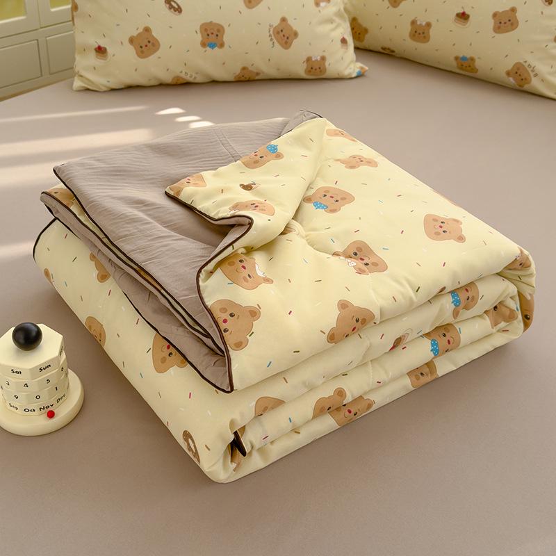 Class A Double Layer Soybean Fiber Quilt for Mothers & Babies - Lightweight Children's Summer Air Conditioning Quilt
