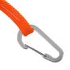 2pcs Kayak Paddle Leashes Stretchable Safety Canoe Paddle Leash Kayak Accessories with Belt Buckle and Hook Orange