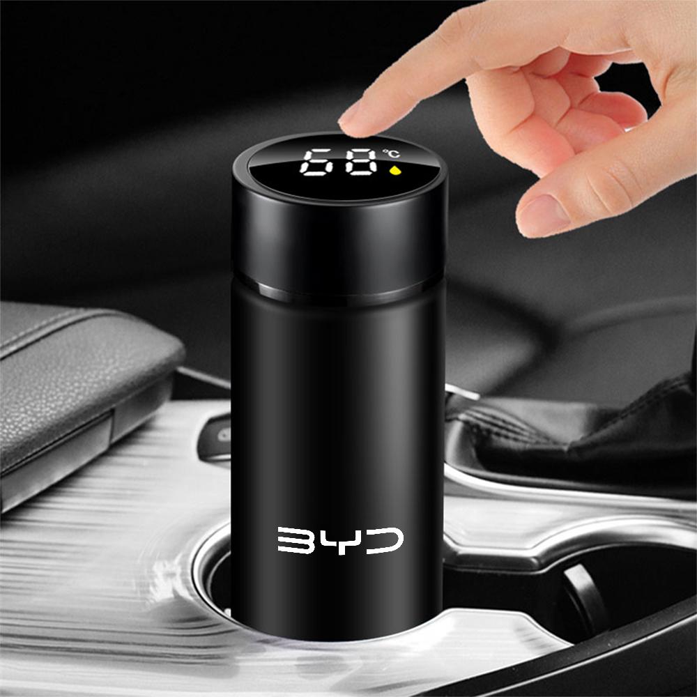 Smart Thermo Mug Filter Coffee Drink Flask Temperature Display Accessory For BYD Sealion Seal Song Plus Seagull Tang Han Qin Dmi