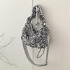 Spring & Summer Sequined Pleated Shoulder Tote - Trendy Korean Style High-End Crossbody Bag for Women