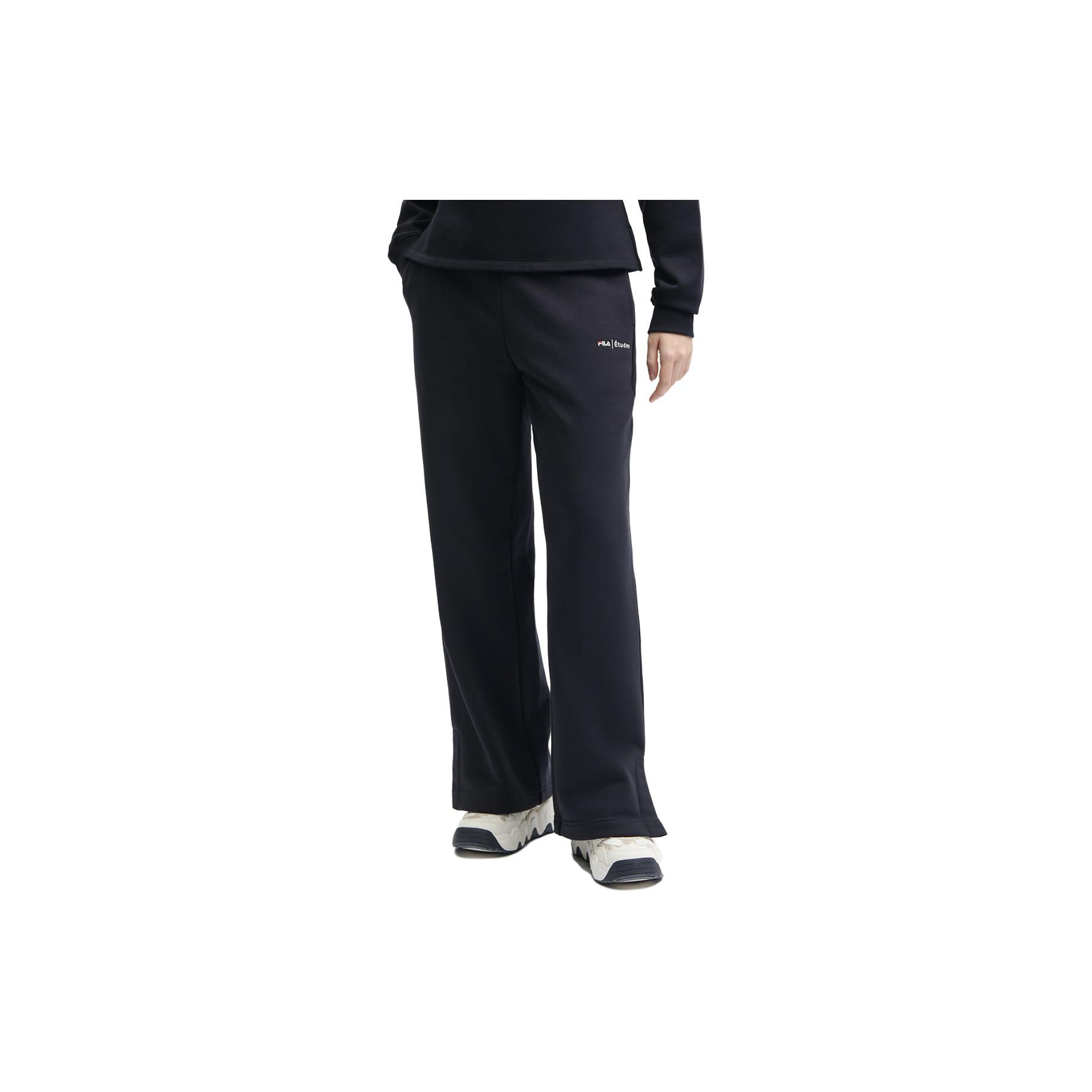 

FILA X ETUDES Collaboration Solid Color Straight Leg Knit Sports Pants Women pants Legendary-Blue F11W346601F-NV L