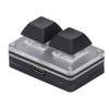 2 Tasten Tastatur Kabelgebunden Mini Smart Programmierbare Kurzbefehlstaste Kopieren Einfügen Ausschneiden USB Tastenfeld mit RGB Hintergrundbeleuchtung