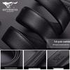 Septwolves Men's Genuine Leather Automatic Buckle Belt