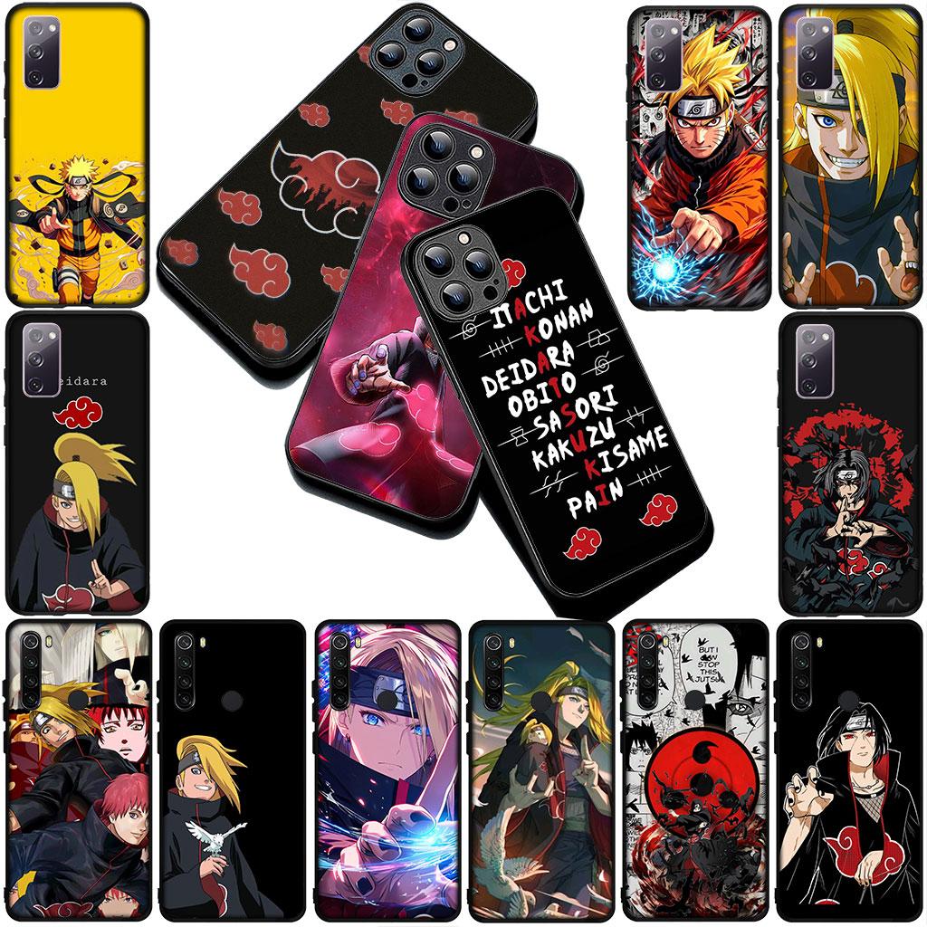 Phone Cover for Samsung Galaxy S22 S21 S20 FE Ultra Plus A07 A17 A15 A16 A25 A57 A37 Case Akatsuki Deidara Narutos Itachi Uchiha