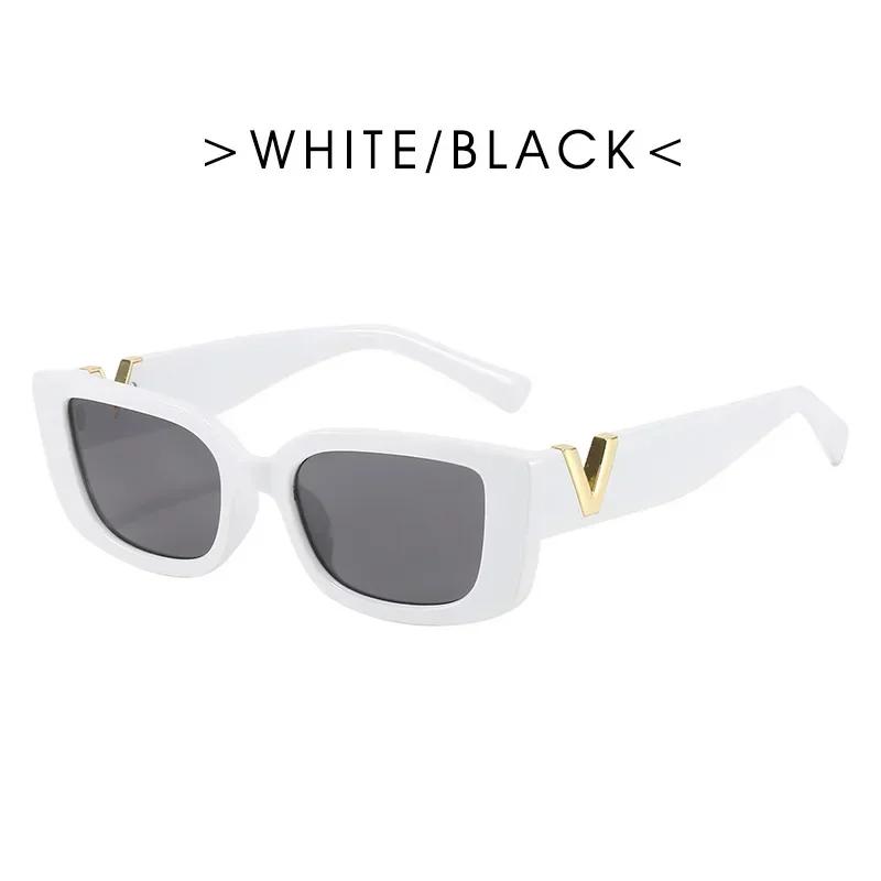 Rereo Cat Eye Frame Sunglasses Women Luxury V Sun Glasses Men Fashion Rectangle Jelly Glasses With Metal Hinges UV400