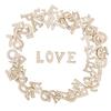 100Pcs Random Mixed Wooden Letters Alphabet English Number Digtal DIY Scrapbooking Arts Crafts Wedding Embellishments Decoration