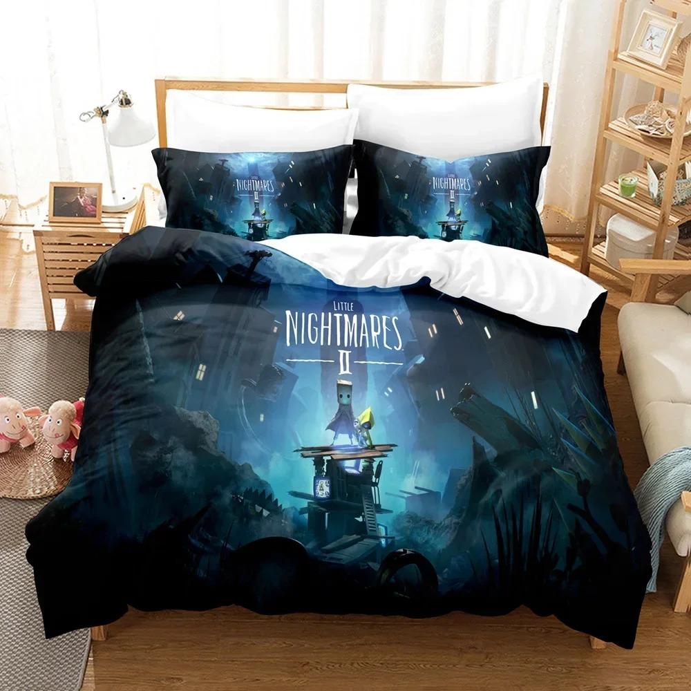 Jessica Chen Unisex Game Little Nightmares Bedding Set 3D Print Comforter Duvet Cover Pillowcase Home Textile Luxury Adult Queen Twin Single Size