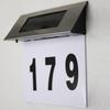 Solar LED House Number Light - Wall-Mounted Light Control