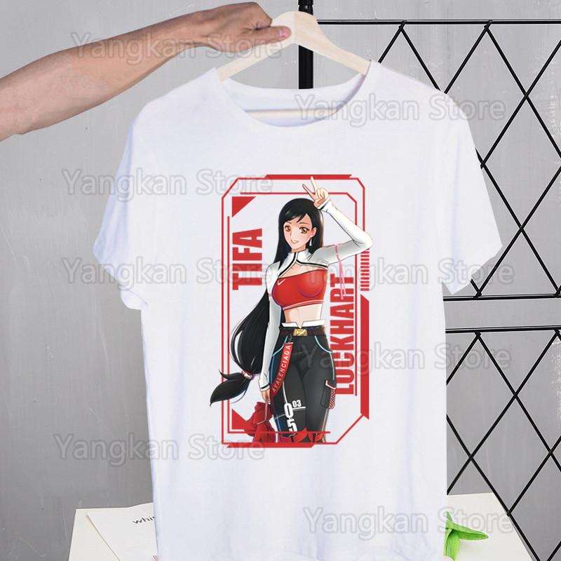 Final Fantasy 7 FF7 Street Style Casual Short Sleeve Men T Shirt O-neck Tshirt Male T-shirt