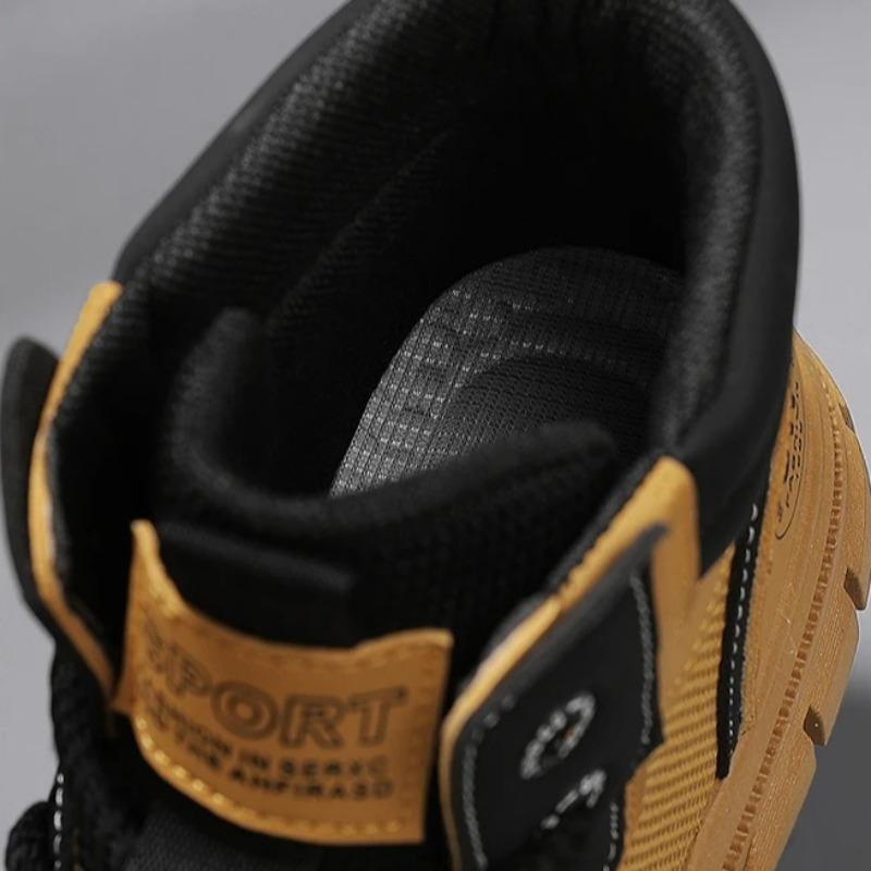 New Fashion Platform Boots for Men Outdoor Sneakers Men Motorcycle Boots Male Work Boot Casual Hiking Shoes Botas Para Hombre