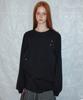 Lense Snap Button Oversize Tee Black
