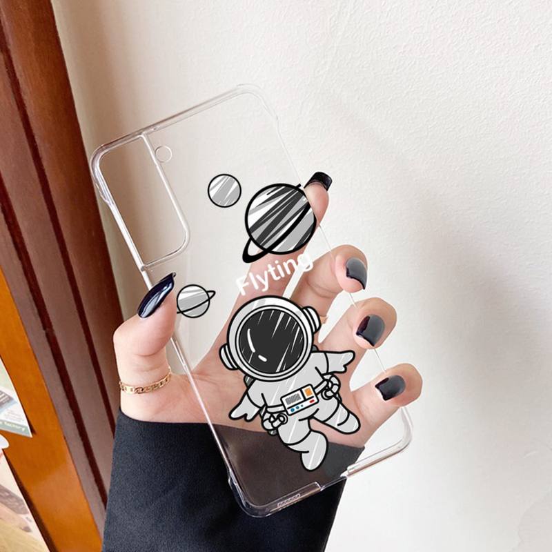 

Чехол для телефона YNDFCNB Cartoon Astronaut для Samsung S20 S10 lite S21 plus для Redmi Note8 9pro для Huawei P20 Clear Case HuaweiP40lite EU