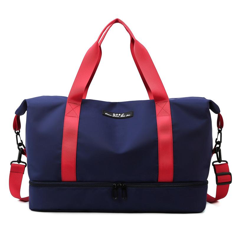 Light and large-capacity fitness bag, nylon travel bag, new men's and women's same fashion sports and leisure bag