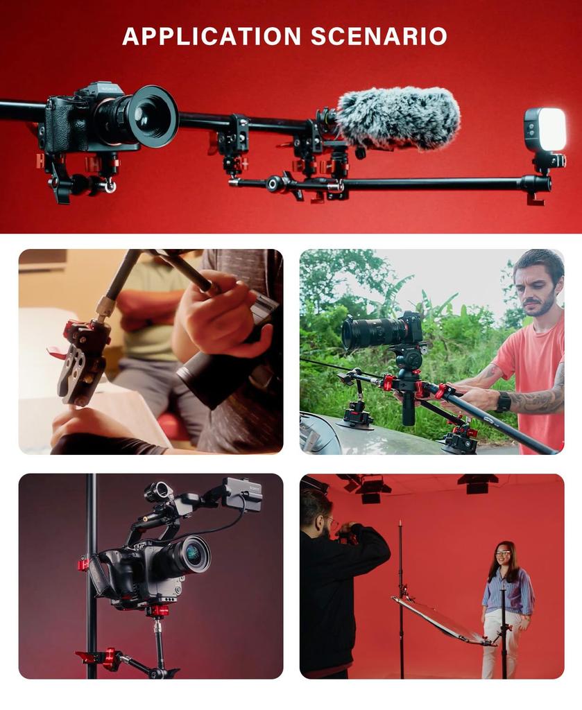 IFOOTAGE Adjustable Friction Magic Arm for DSLR Camera LED and Microphone 5.5-inch (14cm) Rig, LCD/DV Monitor, Light, Flashlight, - LT2-3.5