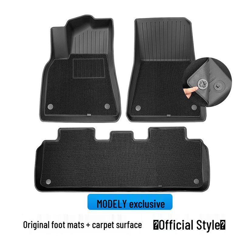 Custom TPE Floor and Trunk Mats for Tesla Model 3 & Y