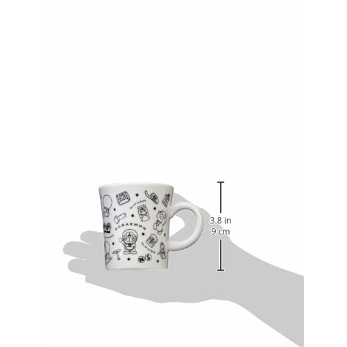 Kanesho Pottery "Doraemon" Color Mug, Secret Gadgets, White, 008142