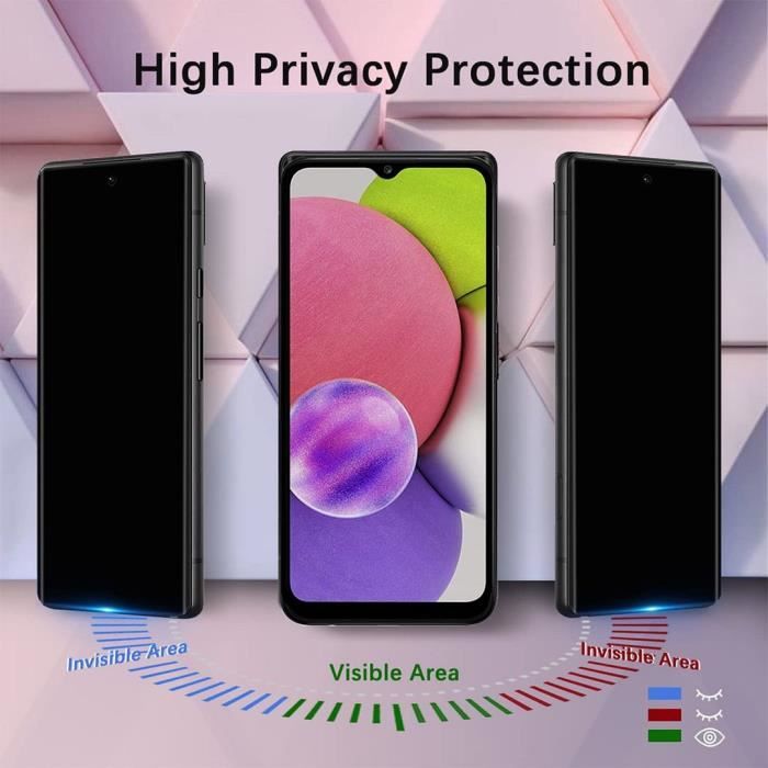 Verres Trempés - BOOLING - pour Samsung Galaxy A02s - Anti-Espion - Protection Antichoc - 9H