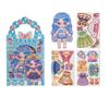 Creative Cute Princess Dress-Up Magnetic Stickers For Kids Girl Imaginative Play Diy Materials Cartoon Refrigerator Magnet