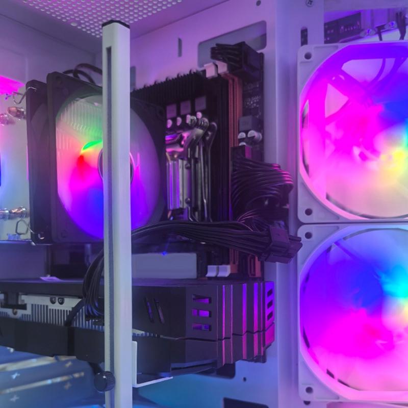 Metal GPU Holder Stabilizes Heavy Graphics Cards With Customizable Height Adjustment GPU Stand