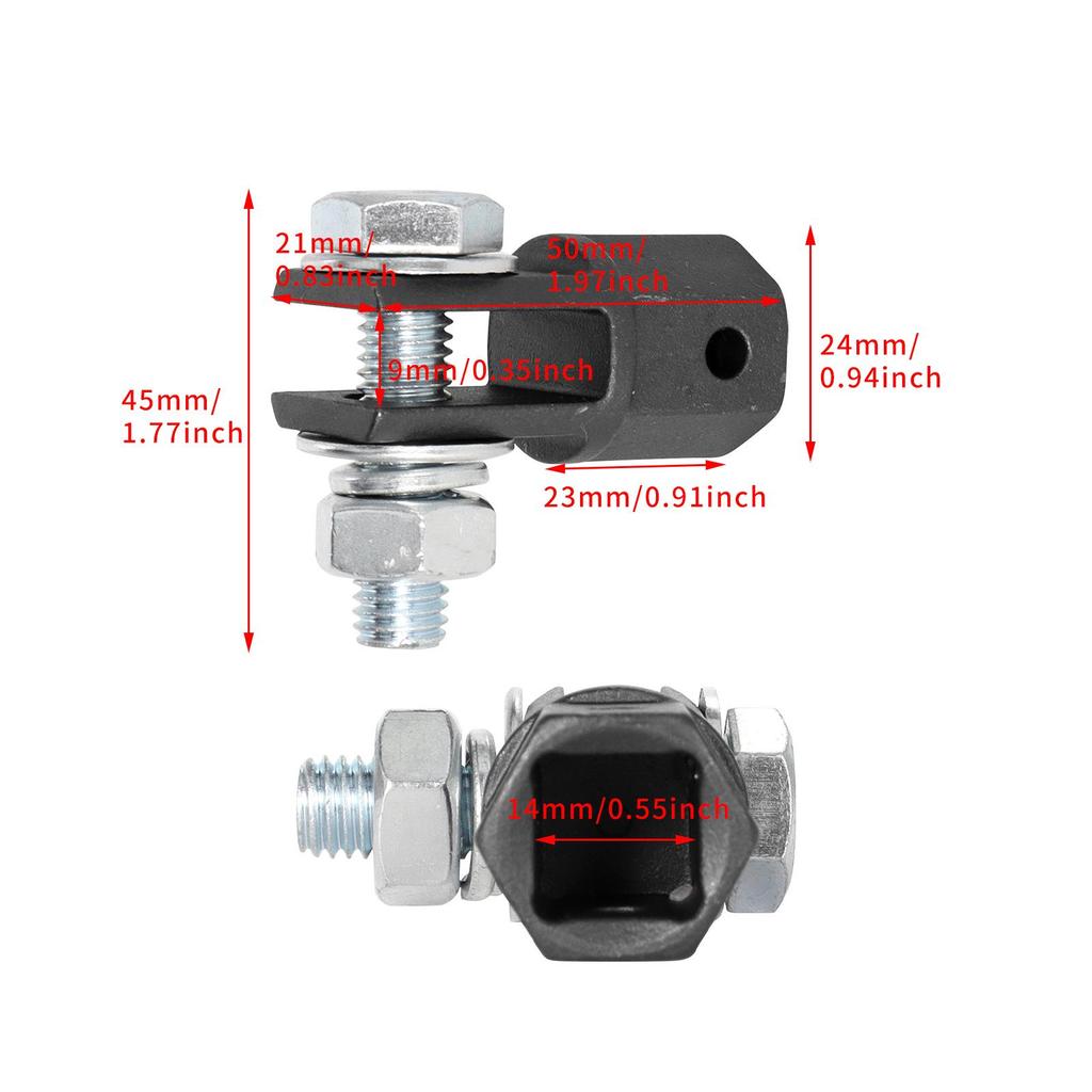 1/2 Inch Chrome Vanadium Steel Adapter for Scissor Jack with Ball Extension – Impact Wrench Tool
