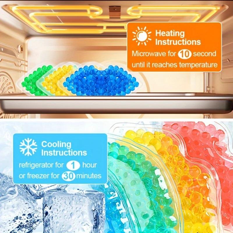 1pc Colorful Lip-Shaped Gel Bead Ice Pack - Reusable Hot & Cold Compress for Soothing Relief and Relaxation Alcohol-Free Plastic