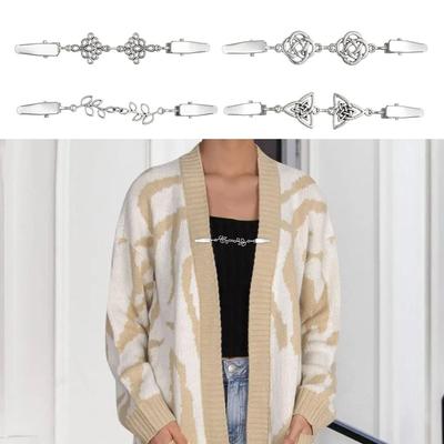 Anti Slip Cardigan Clip Alloy Sweater Clasp Retro Cloak Buckle  Women