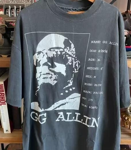

Remake GG Allin Rock Band short sleeve Black Cotton Tshirt Men Women Unisex T-Shirt XXXXL