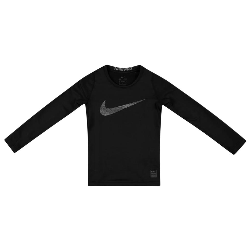 Nike Dri-Fit Pro Swoosh Series Warm Crew Neck Long Sleeve Kids Tops AH0252-010