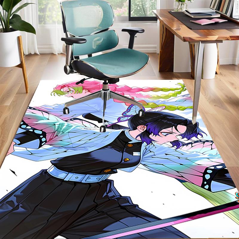 1pc Demon Slayer3 Design Area Rug - Non-Slip, Soft & Cozy Floor Mat for Living Room, Bedroom, Office - Indoor/Outdoor Decorative Carpet