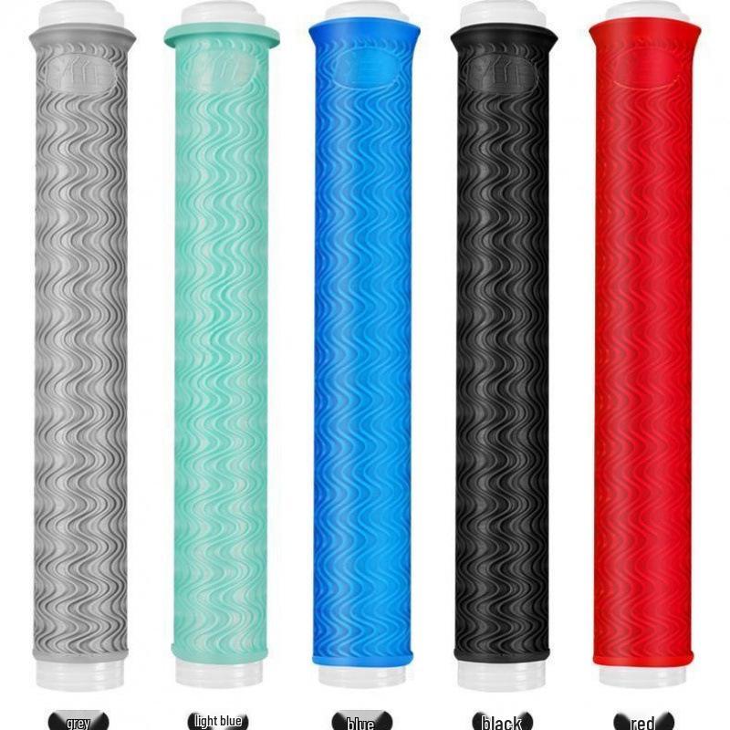Thickened Soft Silicone Anti-Slip Rod Handle Cover with Grip and Stopper for Fishing Rods