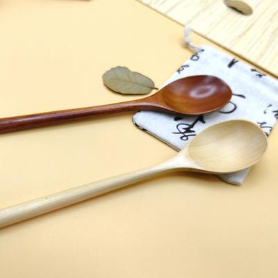 1 sztuka drewniana łyżka bambusowa kuchenna w stylu koreańskim 9 cali naturalne drewno łyżka do zupy zastawa stołowa gotowanie miód kawa łyżka do mieszania
