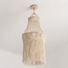 Tassel Detail Macrame Lampshade Woven Texture Woven Tapestry Lampshade  Bedroom Headboard
