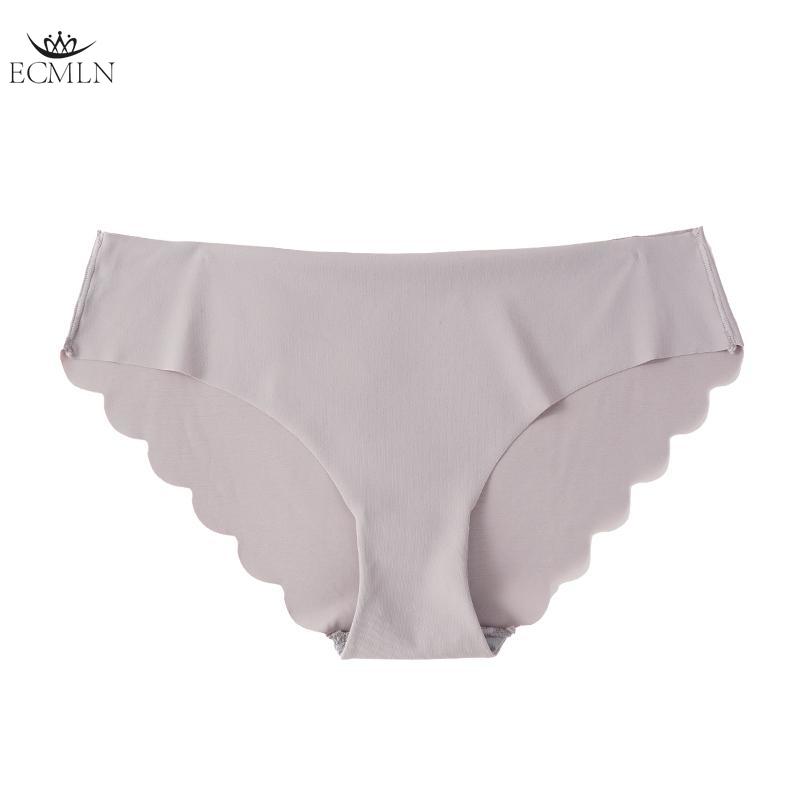 Large Size Women's Underwear Panties Ice Silk Seamless Sports Invisible Low Waist Sexy Briefs