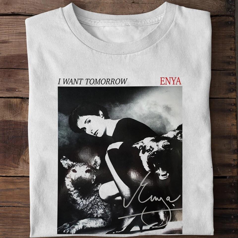 Enya - I Want Tomorrow Geschenk für Fan Weiß Kurzarm Alle Größen T-Shirt Unisex T-Shirt