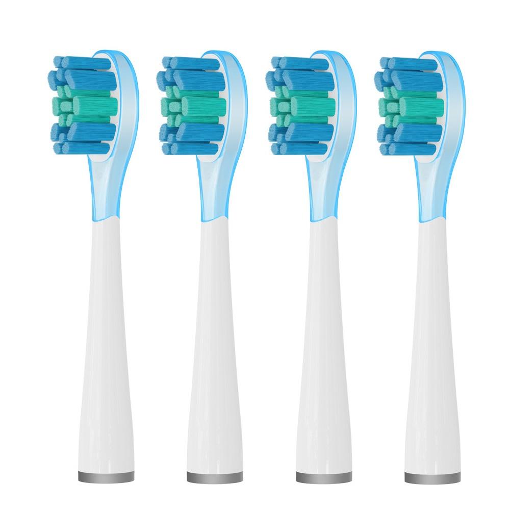 

4 Pcs/Pack Replacement Brush Heads For usmile Electric Toothbrush Head Copper Free Shock-absorbing зелёный