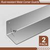 2Pcs Stainless Steel Corner Guards 89 Degree Angle Weed Whacking Protection Easy Installation Metal Protector