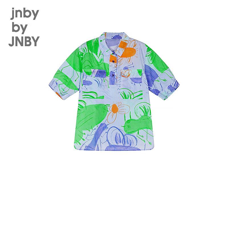 JNBY Kids  Summer 3/4 Sleeve Cotton Shirt 120