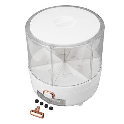 Rice Grain Storage Container 360 Rotating Grain Storage Food Dispenser Measuring Cylinder Small