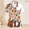 Women Plus Size V Neck Short Sleeve Scrub Top Cowboy Hat Pumpkin Sunflower Cactus Halloween Print Nurse Uniform Top