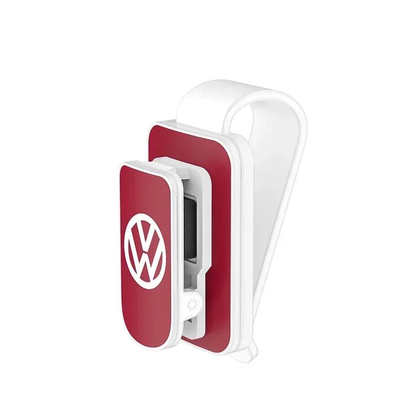 Nový klip na sluneční brýle do auta Držák na kartu lístek na sluneční clonu pro Volkswagen Golf Bora Jetta CC Beetle Scirocco POL
