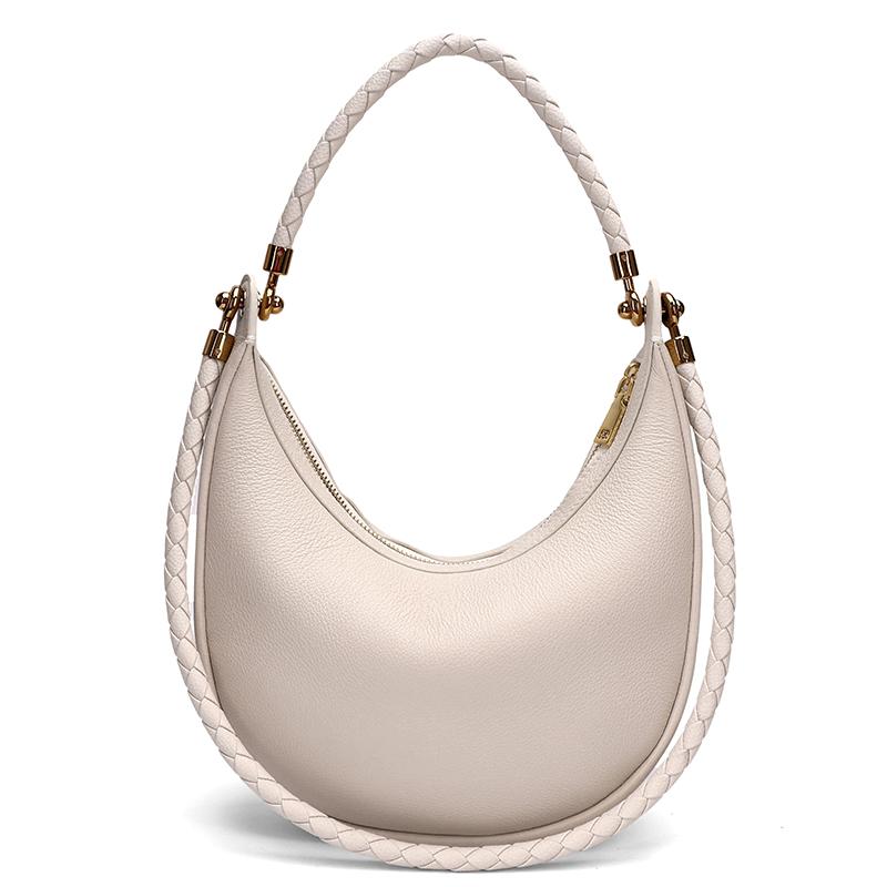 2026 Spring New Women's Luxury Designer Genuine Leather Underarm Bags Female Retro And Simple Shoulder Crossbody Bag Tote Bags