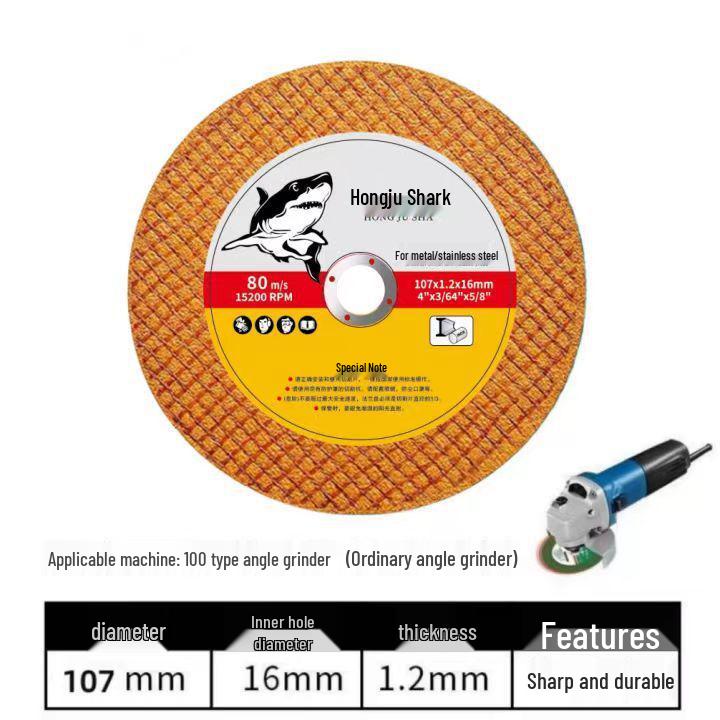 

Universal Industrial Cutting Disc for Steel Pipe, Durable Double Mesh Resin Blade, 100 Type Machine-Compatible.